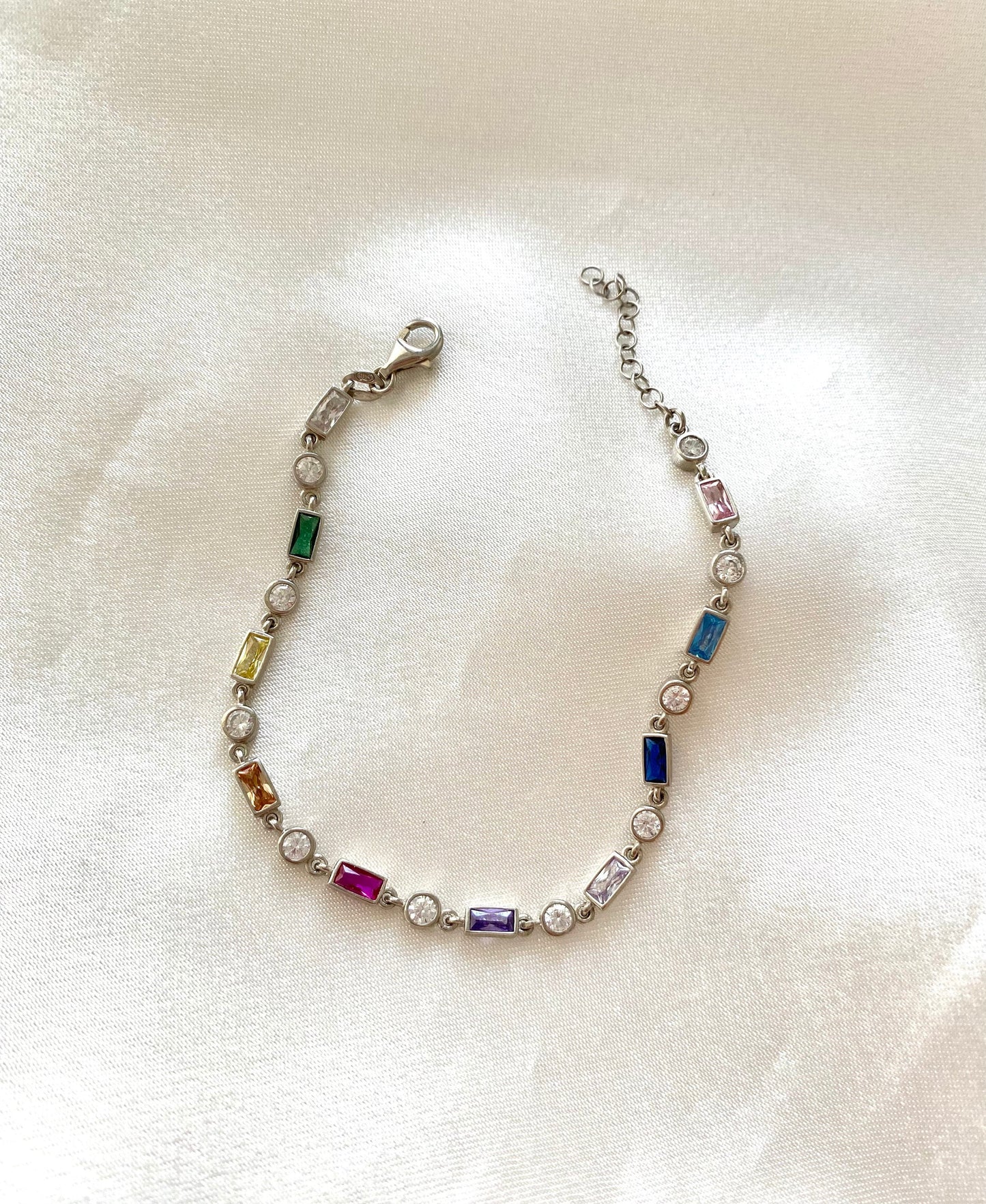 Multicolor Baguette Bracelet