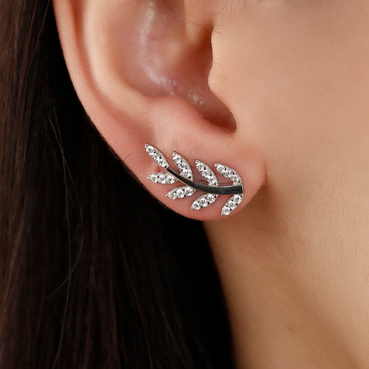 Leaf Stud Earrings