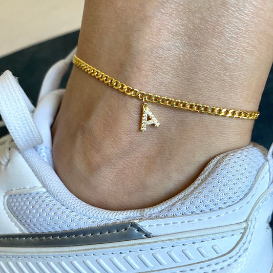 Personalized Initial Anklet