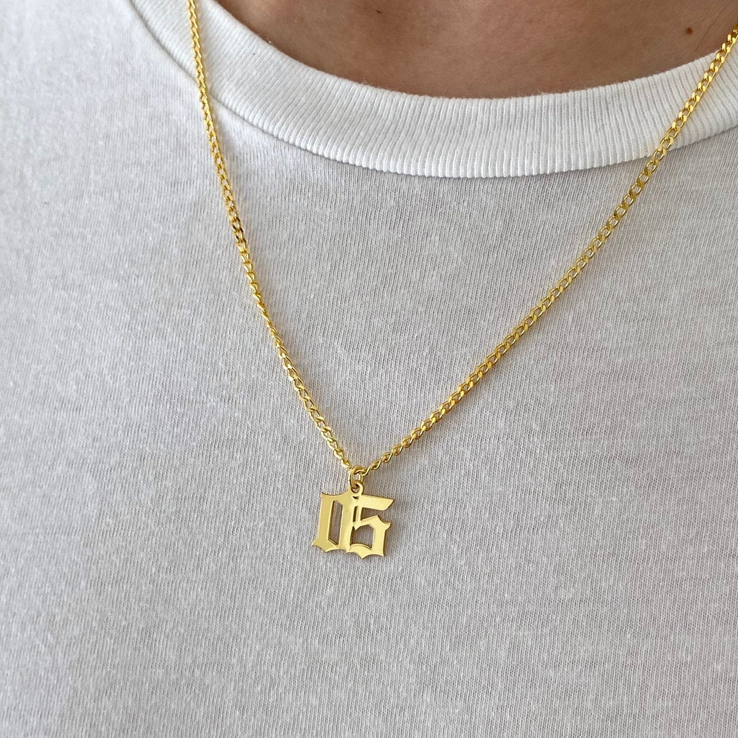 Custom Number Necklace