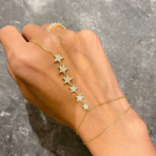 Star Hand Chain HAND CHAINS – OnzeJewellery