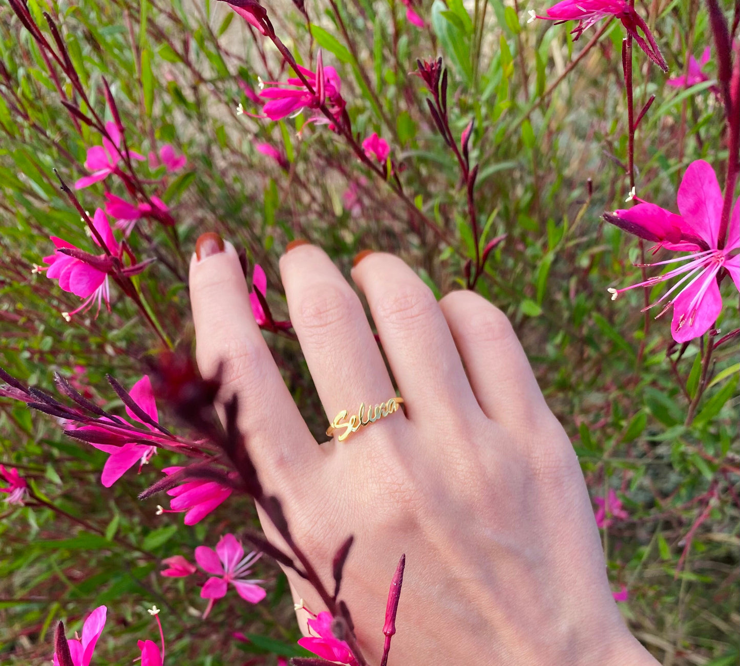 Dainty Name Ring