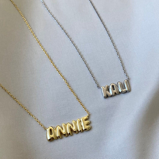 Bubble Name Necklace