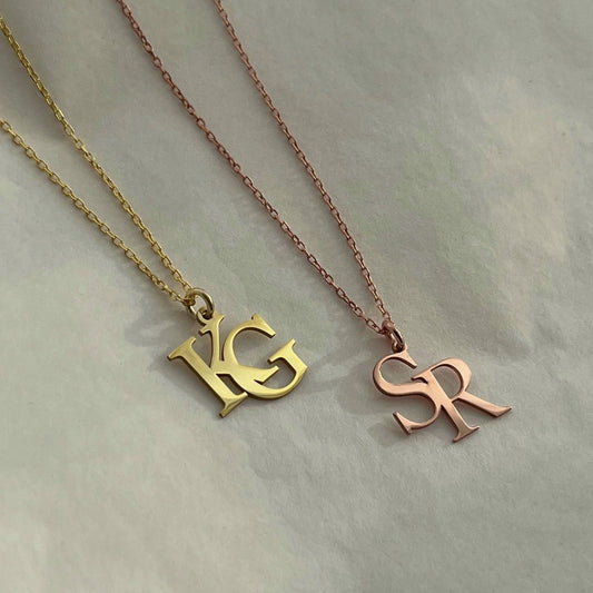 Double Initials Necklace