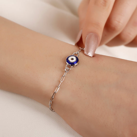 Evil Eye Link Chain Bracelet